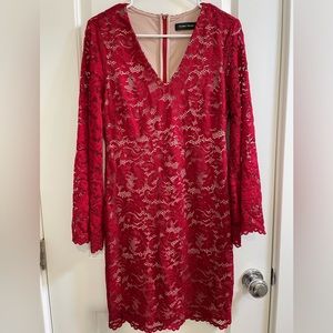 Ivanka Trump red lace dress